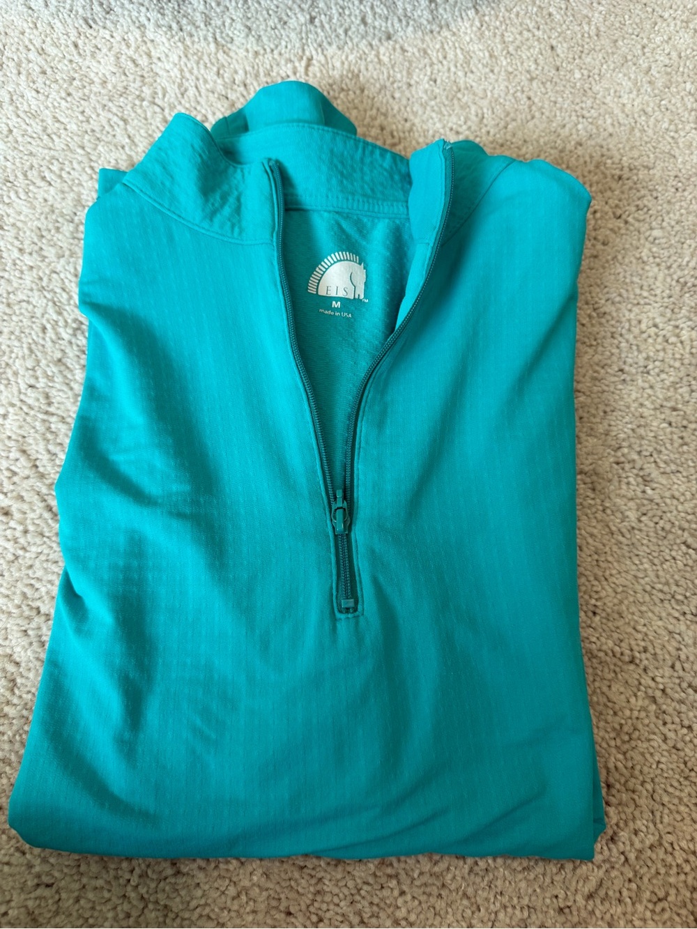 EIS Sun Shirt Womens Sz M 1/4 Zip Cooling Equestrian Horse Riding Top - Picture 2 of 2